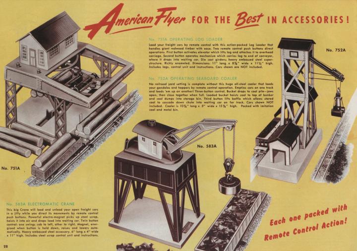 American Flyer Trains 1951, page 28 A.C. Gilbert Catalog Archive